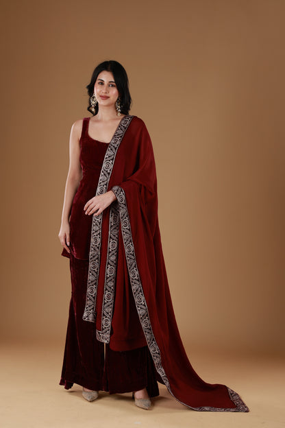 Garnet Velvet Grace Set