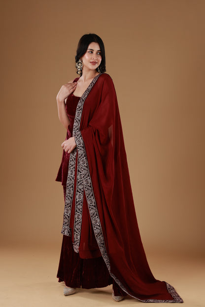 Garnet Velvet Grace Set