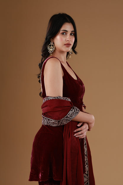 Garnet Velvet Grace Set