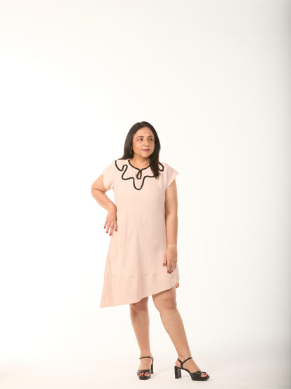 Beige Beading Dress