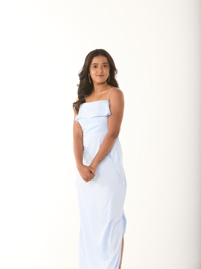 Light Blue Ruffle Dress