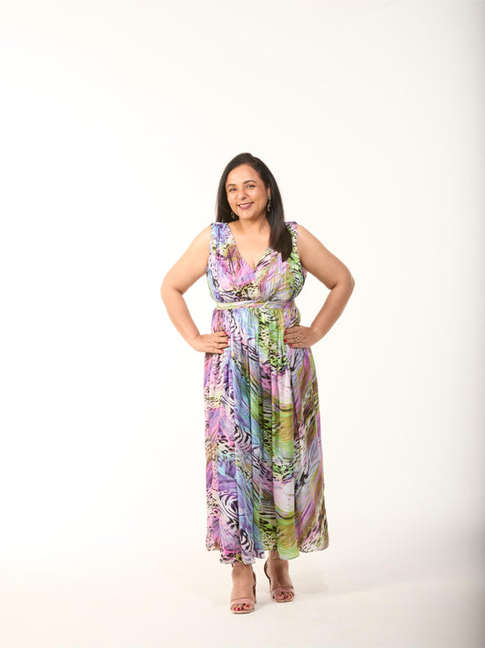 Multicolour Animal Print Dress