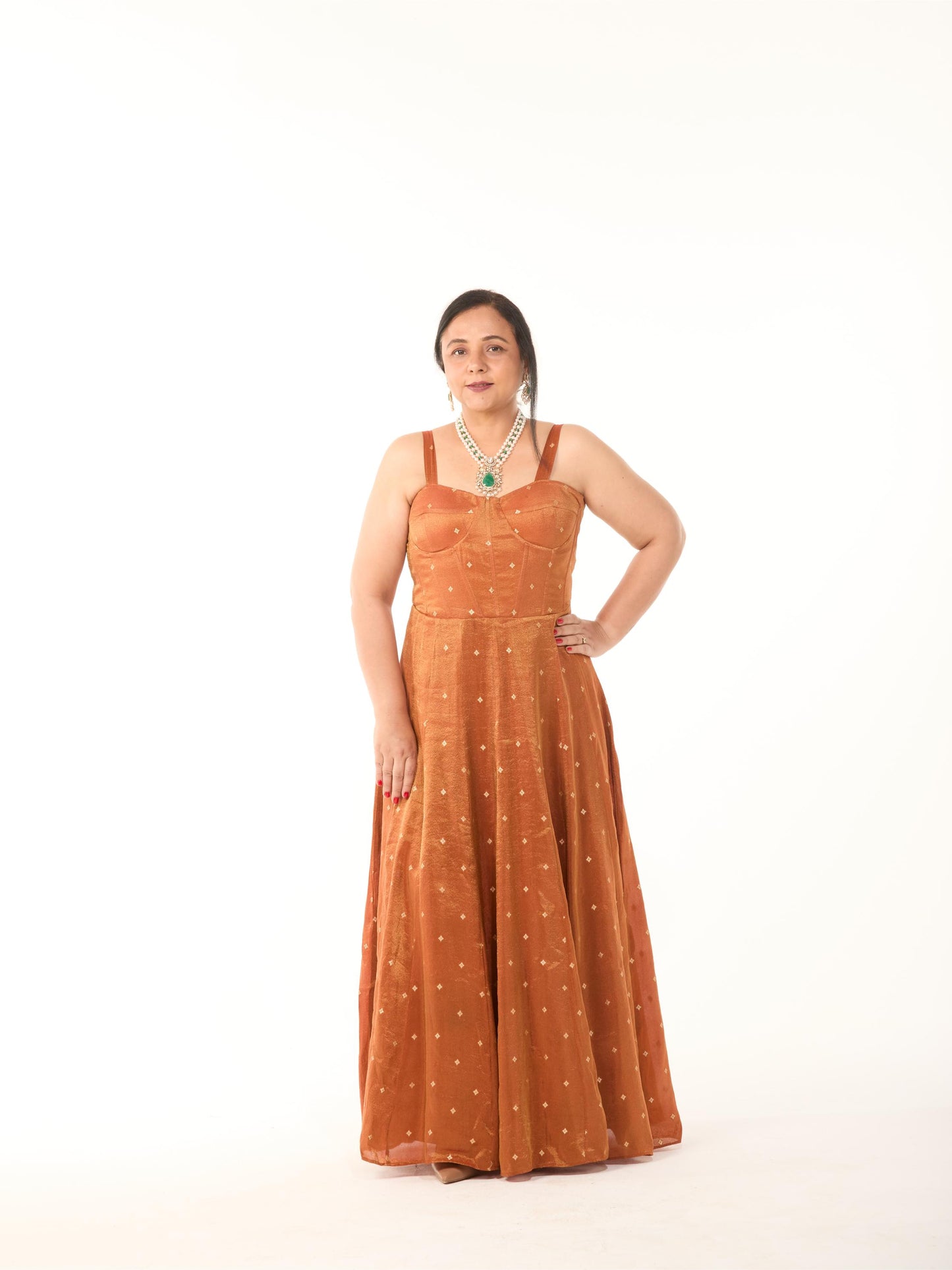 Rust Orange Gown