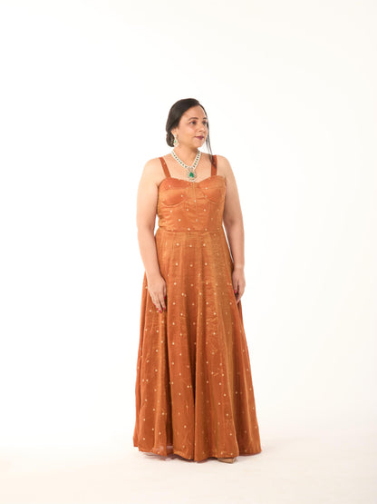 Rust Orange Gown