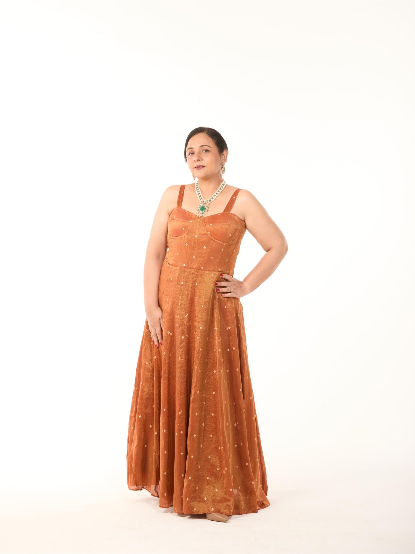 Rust Orange Gown