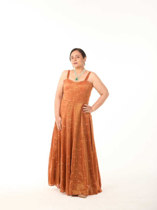 Rust Orange Gown