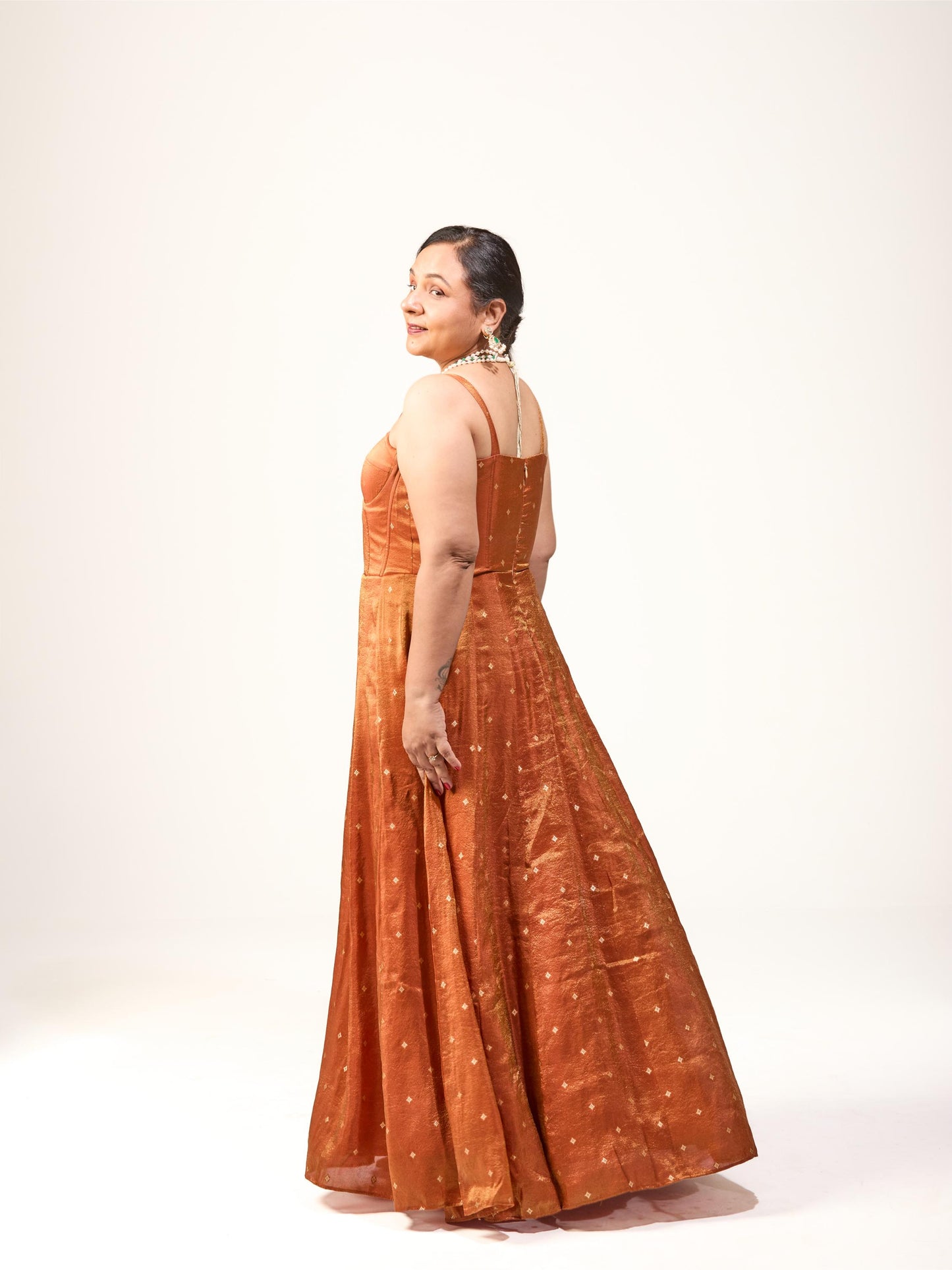 Rust Orange Gown