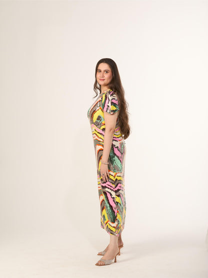 Multicolour Sequin Bodycon Dress